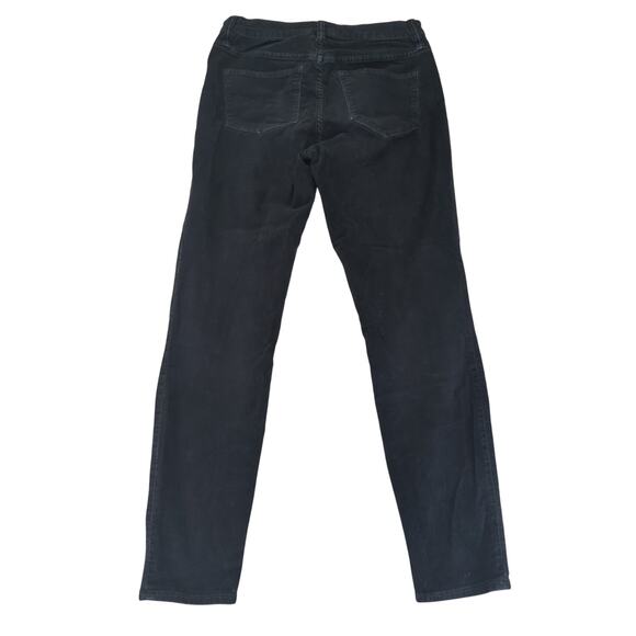 J.Crew 9-in High-rise Toothpick Skinny Jeans Black Corduroy Women's 27 Stretch - Picture 2 of 8